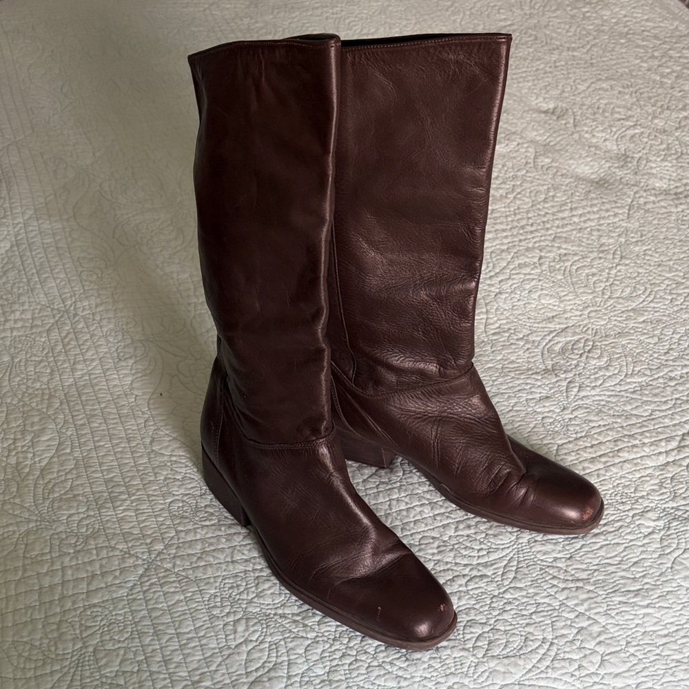 Naturalizer Dark Brown Heeled Boots
